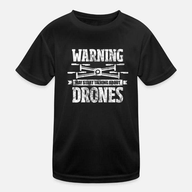 Drohne Kinder Funktions-T-Shirt