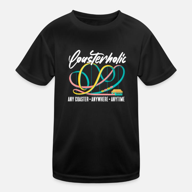 Achterbahn Kinder Funktions-T-Shirt