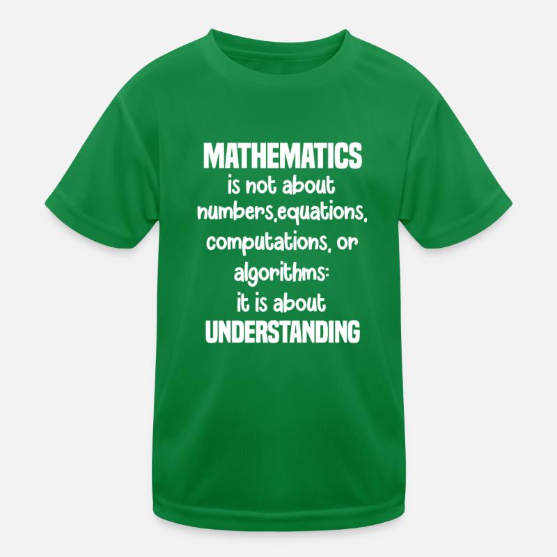 Math Teacher Kids Functional T-Shirt