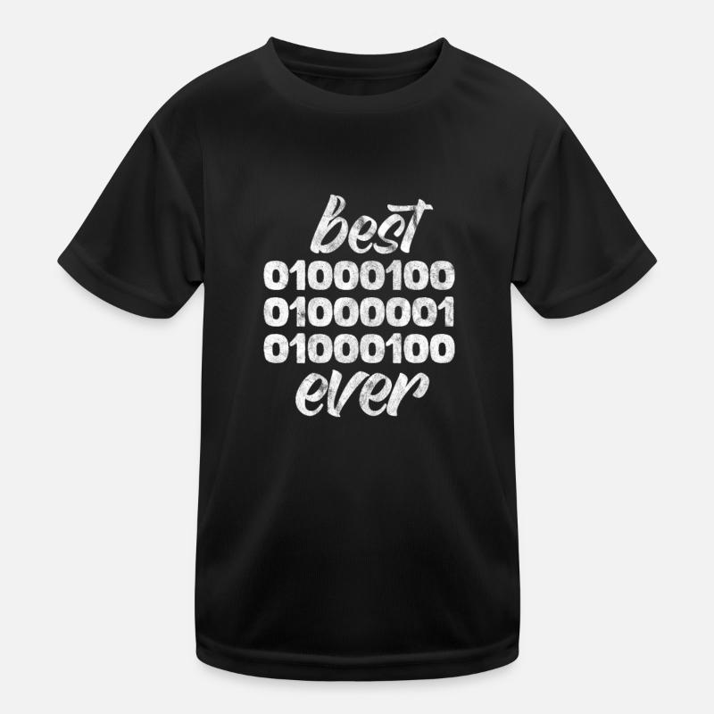 Binary Father Kids Functional T-Shirt