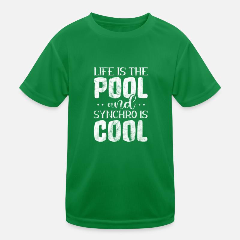 Synchronschwimmen Kinder Funktions-T-Shirt