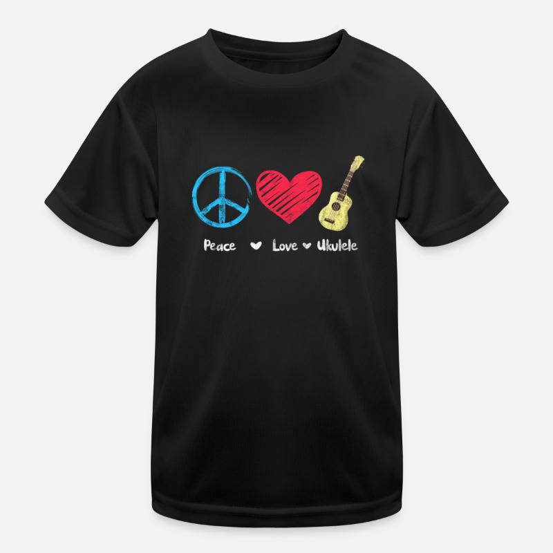 Ukulele Kinder Funktions-T-Shirt