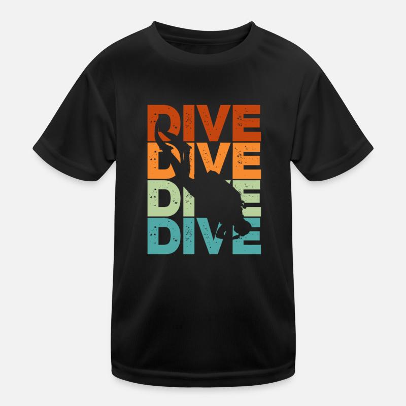 Divers Diving Sea Holiday Diving Gift Kids Functional T-Shirt