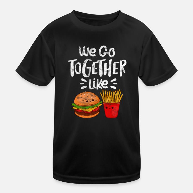 Burger Pommes Kinder Funktions-T-Shirt
