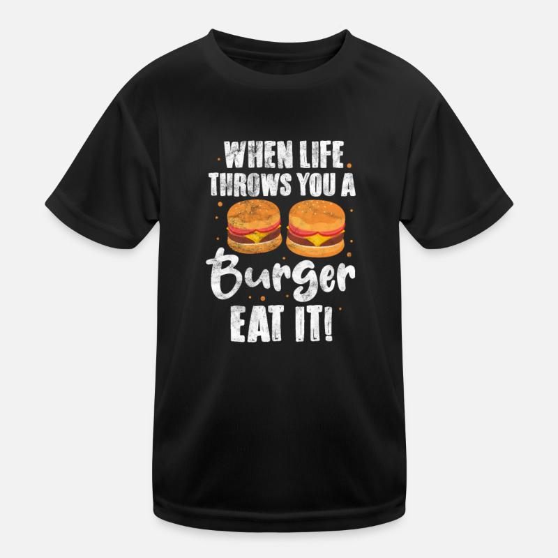 Burger Kinder Funktions-T-Shirt