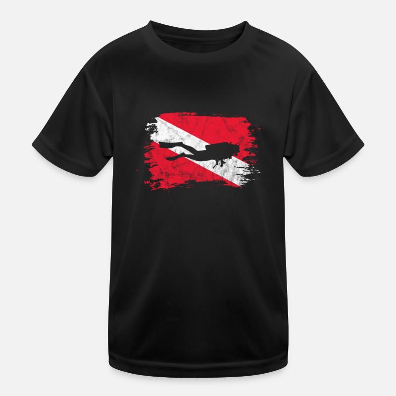 Taucher Kinder Funktions-T-Shirt