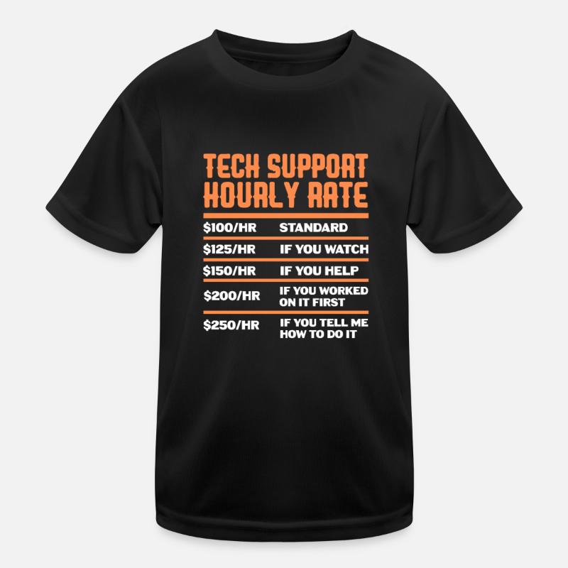 Technical Support Computer It Admin Gift Kids Functional T-Shirt