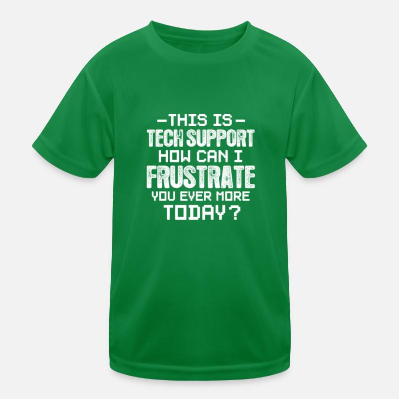 Technischer Support Computer It Admin Geschenk Kinder Funktions-T-Shirt