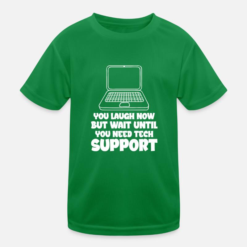 Technischer Support Computer It Admin Geschenk Kinder Funktions-T-Shirt