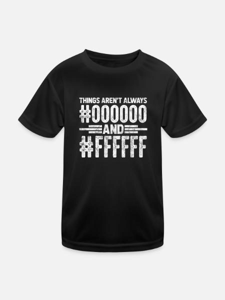 Programmierer - Kinder Funktions-T-Shirt - Schwarz - Vorne