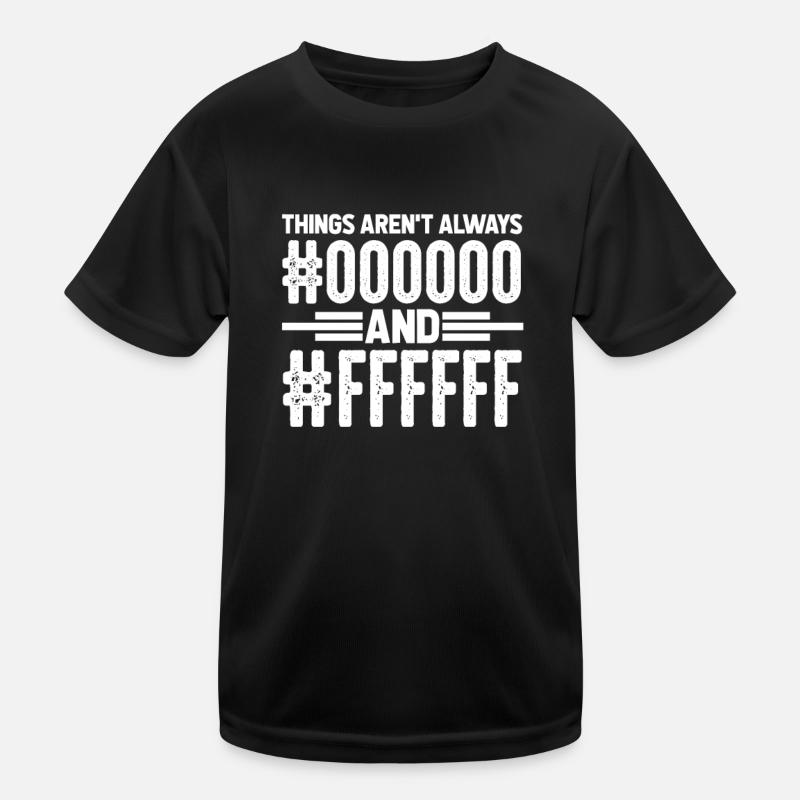 Programmierer Compuer Nerd Coder Software Geschenk - Kinder Funktions-T-Shirt - Schwarz