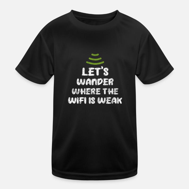 Wald - Kinder Funktions-T-Shirt - Schwarz