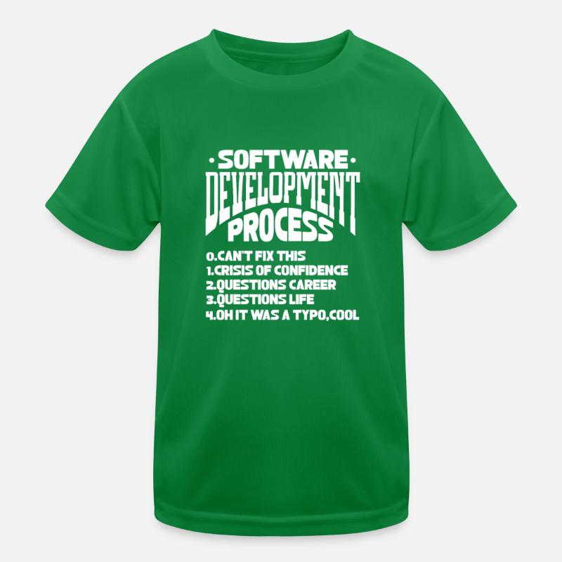 Software Developer Programmer Software Kids Functional T-Shirt