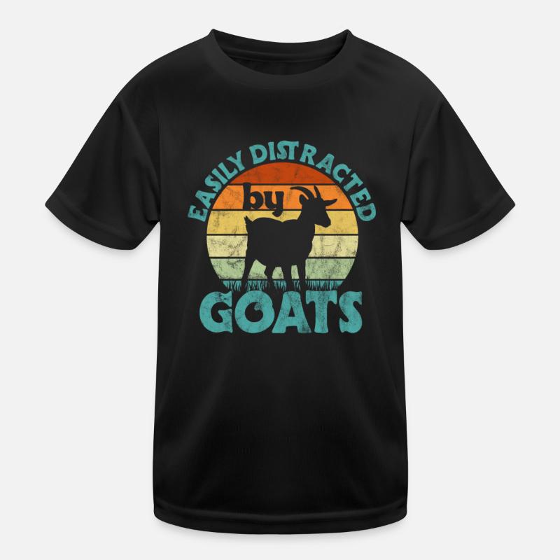 Ziege Kinder Funktions-T-Shirt