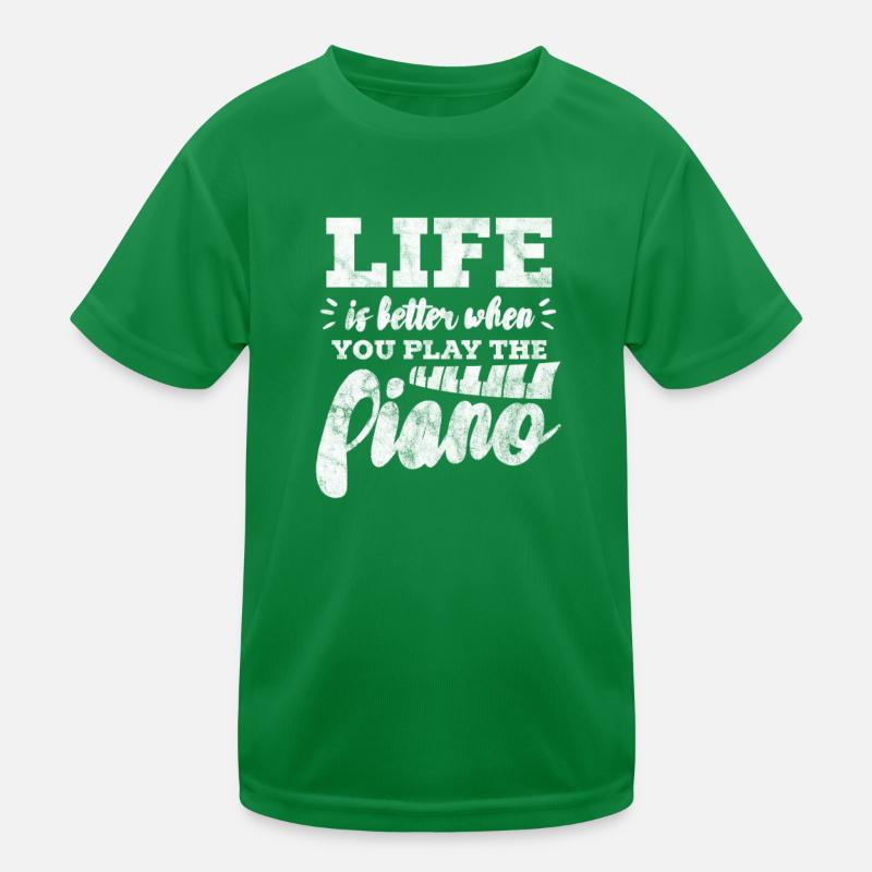 Pianist Kinder Funktions-T-Shirt