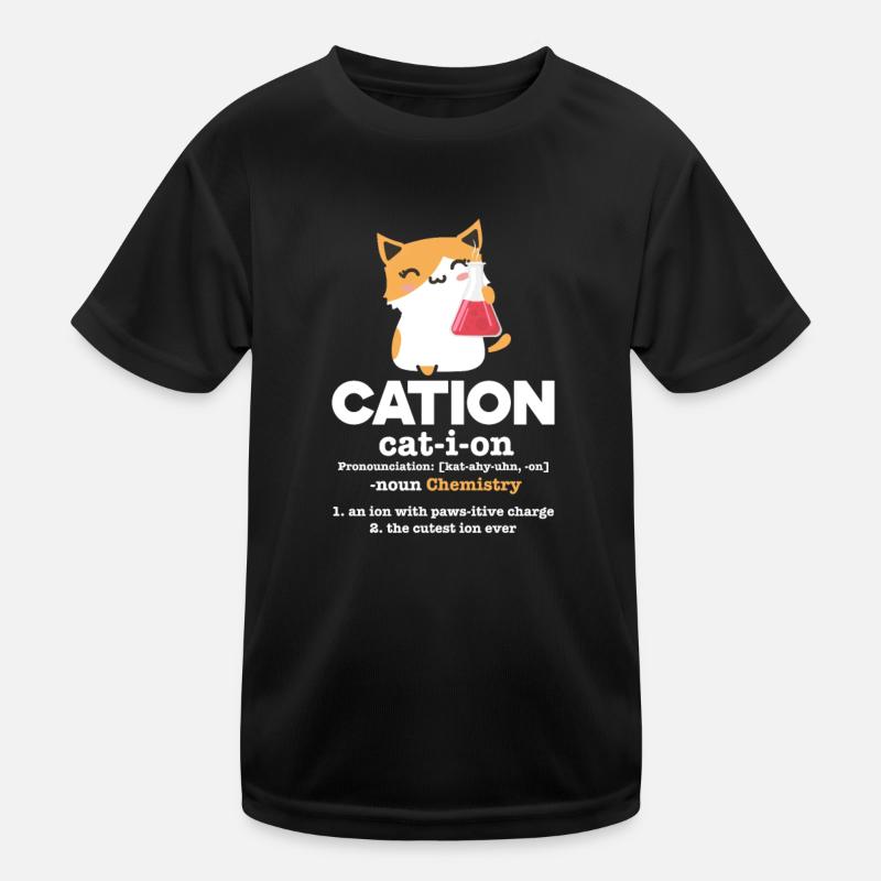 Chemie Katze Kinder Funktions-T-Shirt