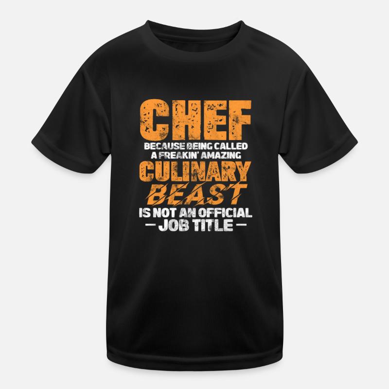 Cooking Cook Cook Restaurant Chef Chef Gift Kids Functional T-Shirt