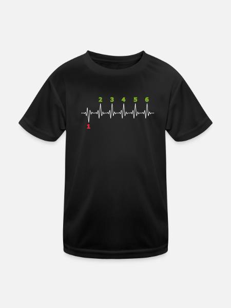 Biker - Kids Functional T-Shirt - black - Front