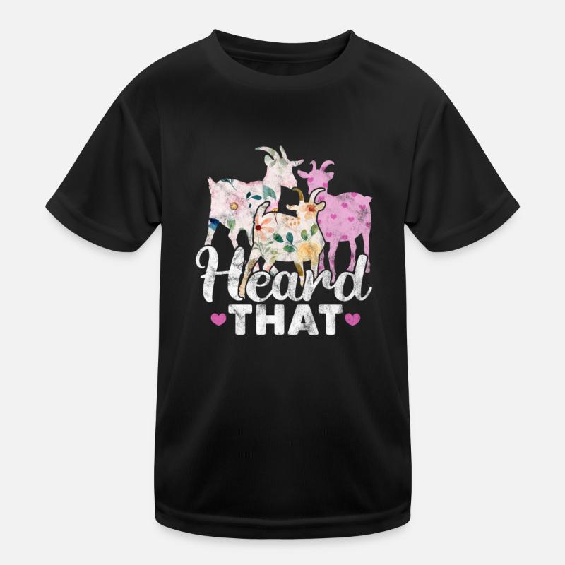 Ziege Kinder Funktions-T-Shirt