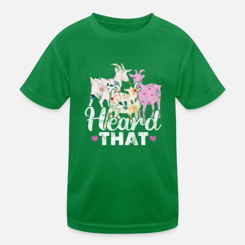 Ziege Kinder Funktions-T-Shirt