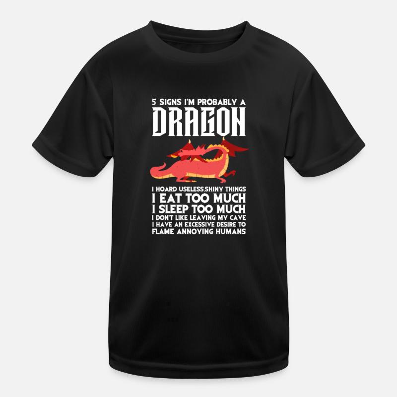 Drache Kinder Funktions-T-Shirt
