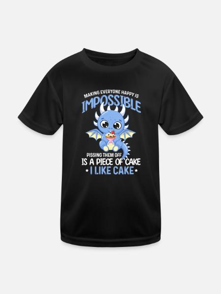 Dragon - T-shirt sport Enfant - noir - Devant