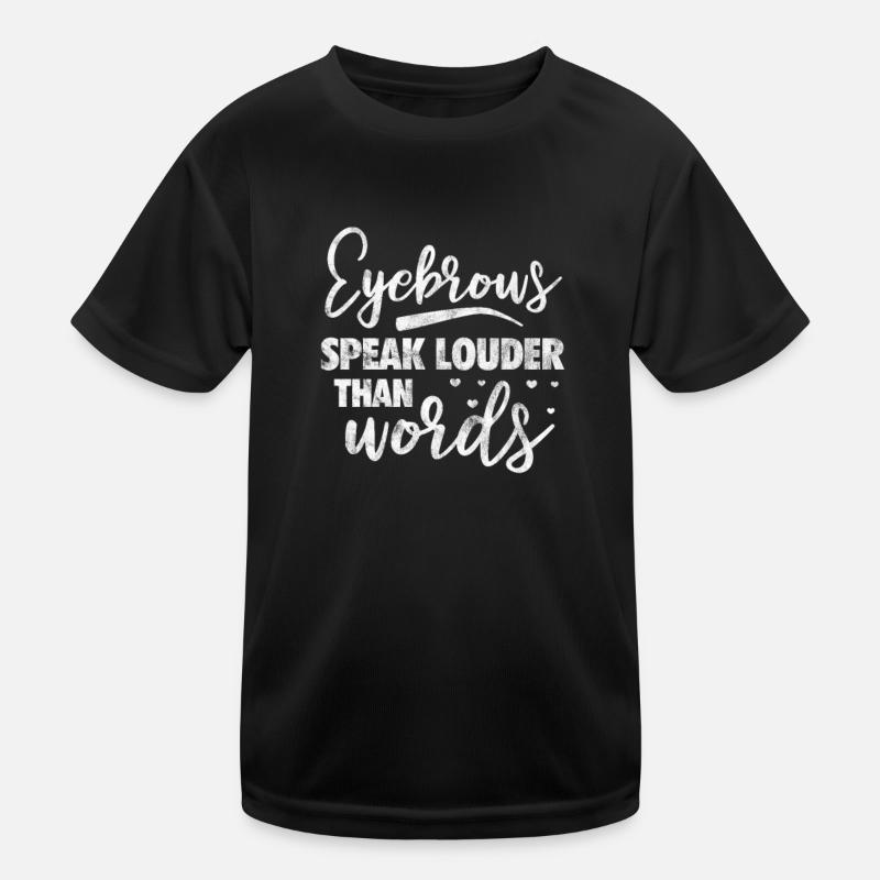 Eyebrows Eyebrow Beautician Gift Kids Functional T-Shirt