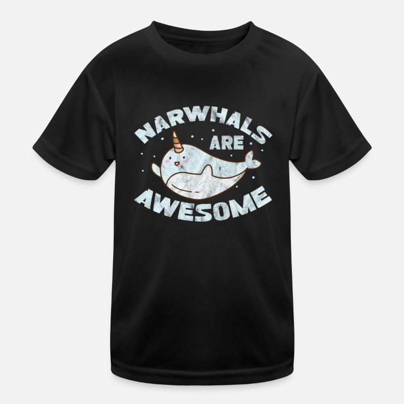 Narwal Kinder Funktions-T-Shirt