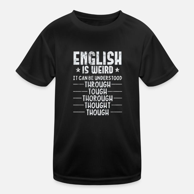 Professeur de grammaire Anglais T-shirt sport Enfant