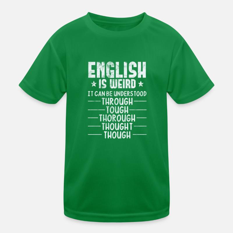 Grammatik Lehrer Englisch Kinder Funktions-T-Shirt