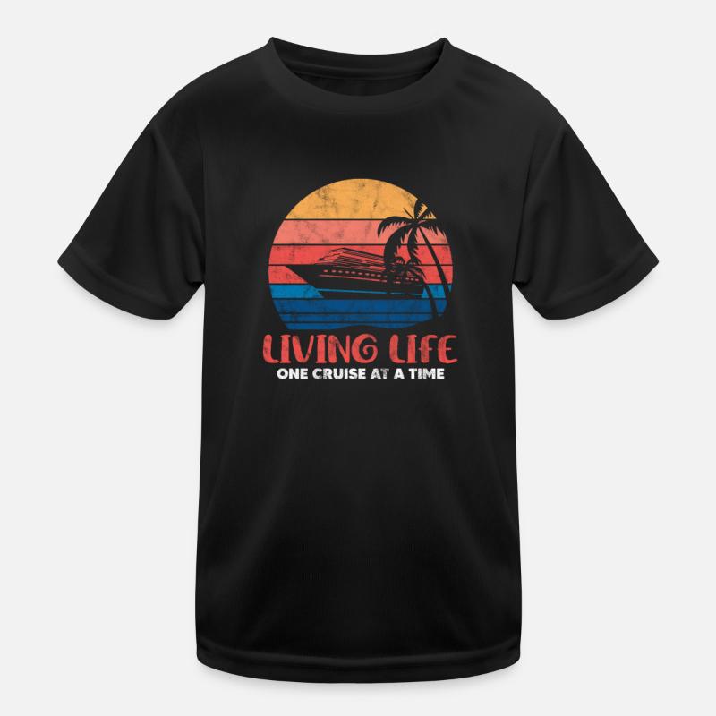 Boot Kapitän Motorboot Segeln Schiff Geschenk Kinder Funktions-T-Shirt