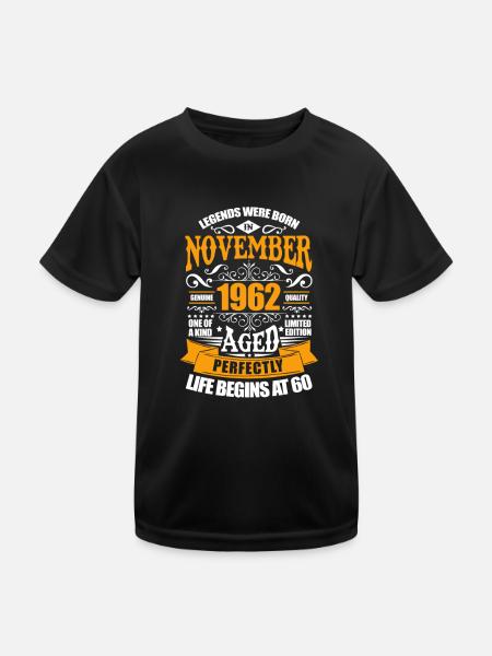 Novembre 1962 - T-shirt sport Enfant - noir - Devant