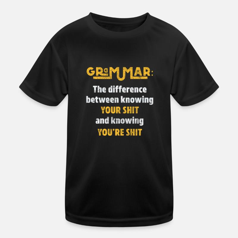 Grammar Teacher Kids Functional T-Shirt