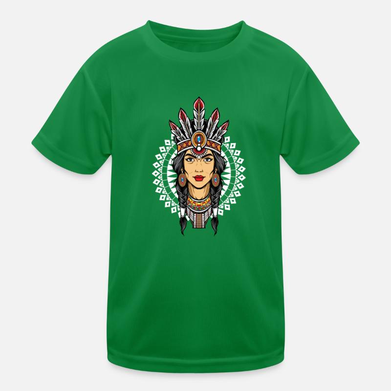 Indianer Kinder Funktions-T-Shirt