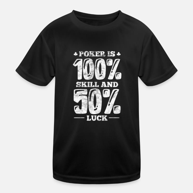 Poker Kinder Funktions-T-Shirt