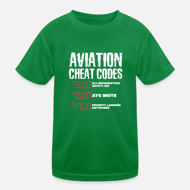 Pilot Airplane Flying Flyer Gift Kids Functional T-Shirt