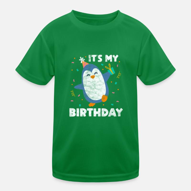 Anniversaire du pingouin T-shirt sport Enfant