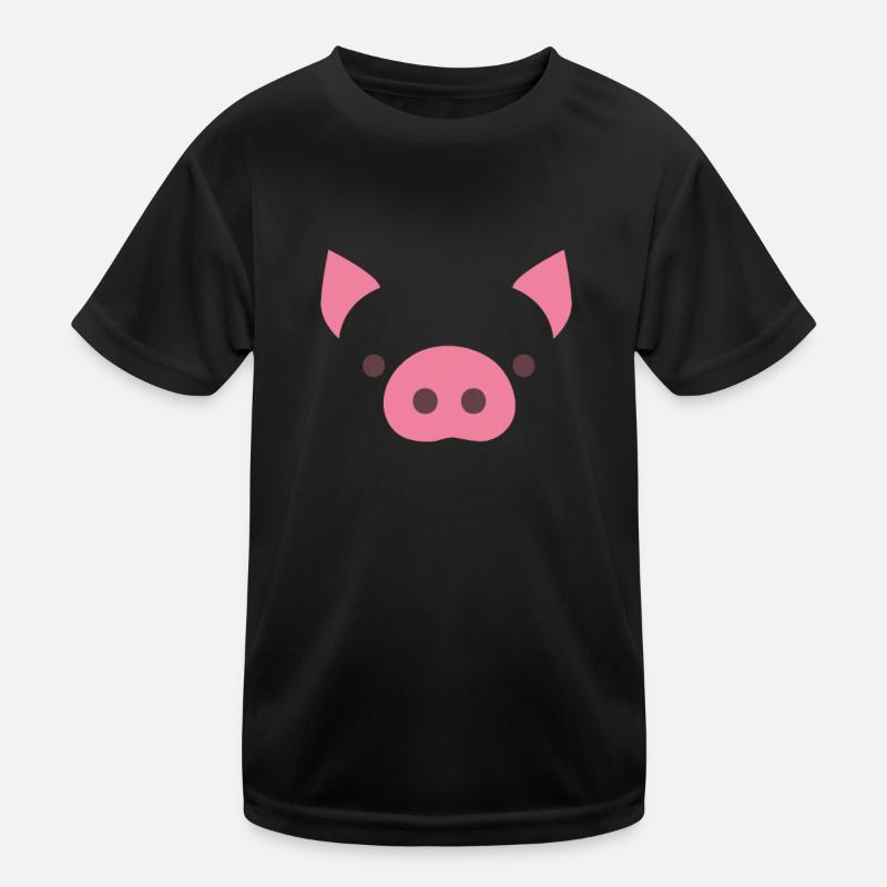 Schwein Kinder Funktions-T-Shirt