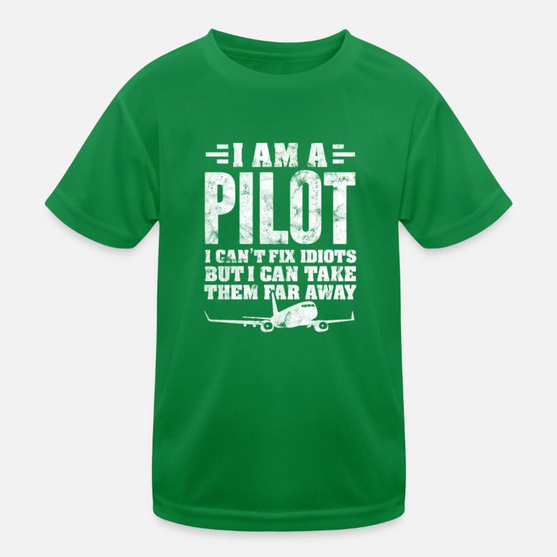 Pilot Kinder Funktions-T-Shirt
