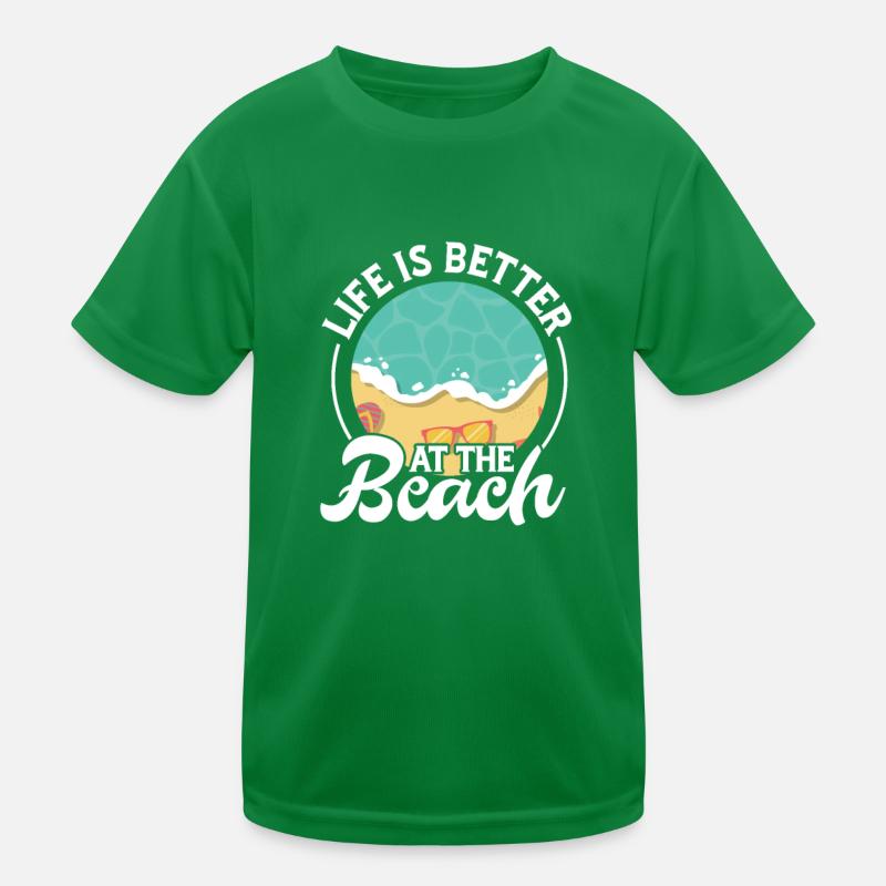 Strand Kinder Funktions-T-Shirt