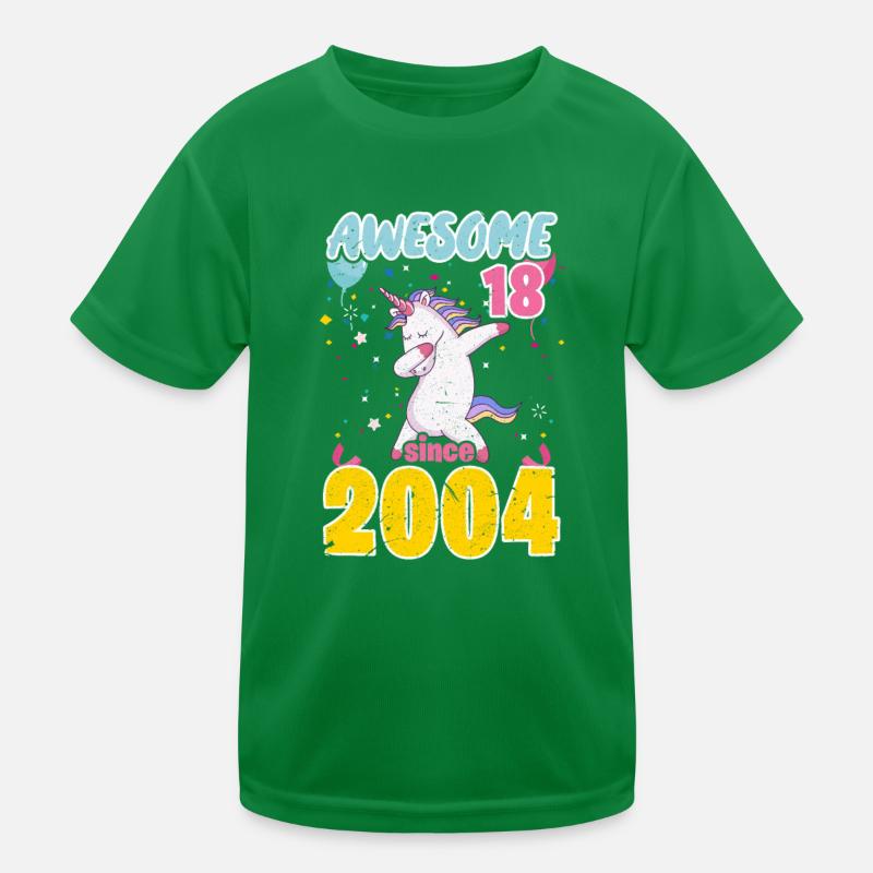 Licorne du 18e anniversaire T-shirt sport Enfant