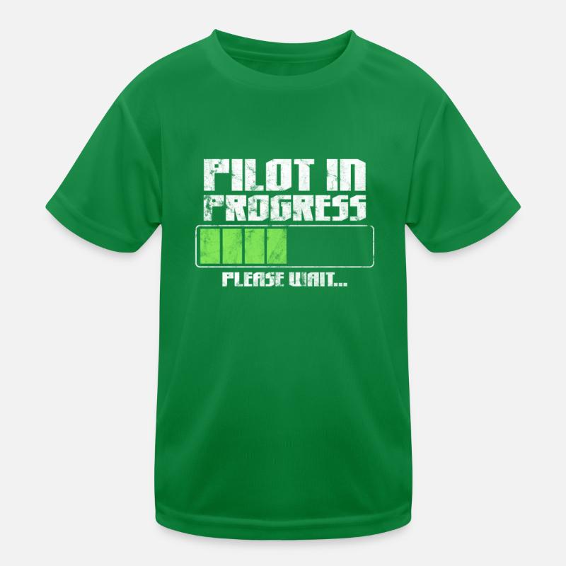 Pilot Kinder Funktions-T-Shirt