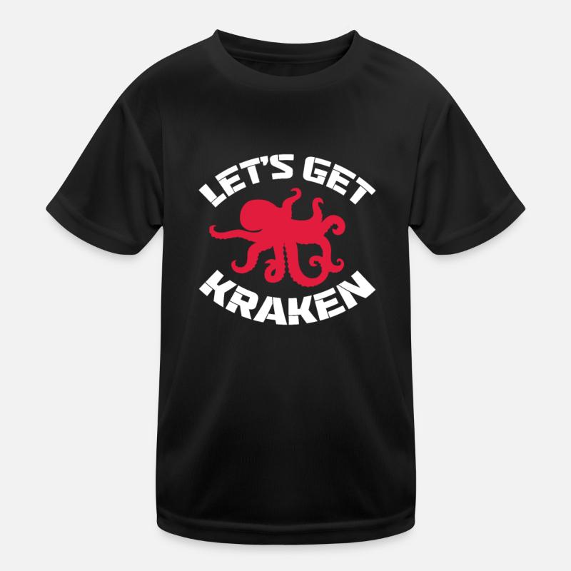 Krake Kinder Funktions-T-Shirt