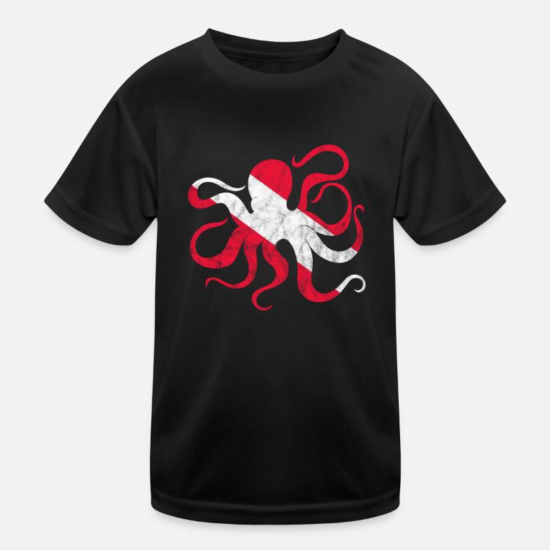 Octopus Octopus Octopus Octopus Sea Gift Kids Functional T-Shirt