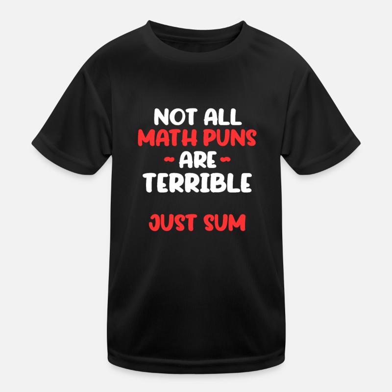 Mathematik - Kinder Funktions-T-Shirt - Schwarz