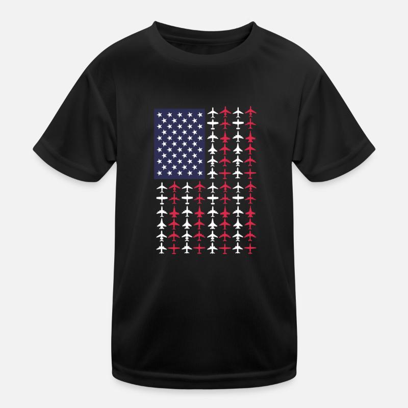 Pilot Flugzeug Fliegen Flieger Geschenk Kinder Funktions-T-Shirt