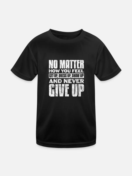 Motivation Motivieren Karriere Spruch Geschenk - Kinder Funktions-T-Shirt - Schwarz - Vorne