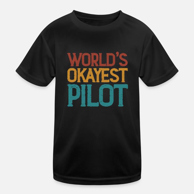 Cadeau Pilot Airplane Flying Flyer T-shirt sport Enfant