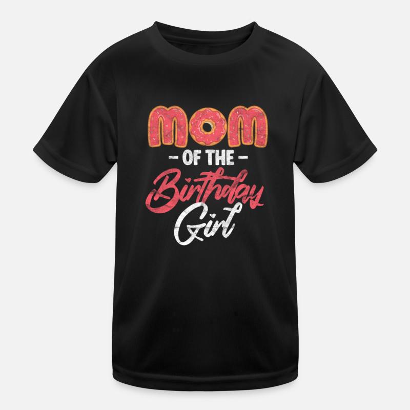 Donut Geburtstag Mutter Kinder Funktions-T-Shirt