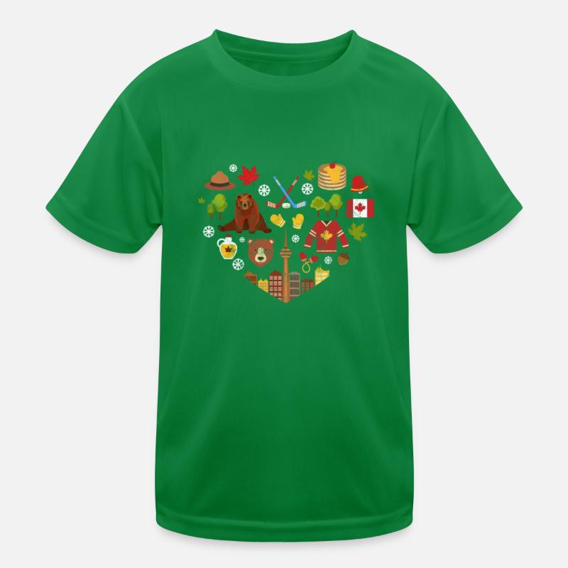Canada Maple Leaf Flag Canada Vancouver Cadeau T-shirt sport Enfant